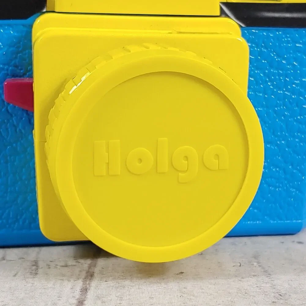 PARTS ONLY, Lomography Holga 120 CFN Film Camera - Color Rainbow Pink - UNTESTED